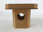 Japanese Shinto Buddhist Wooden Offering Tray Sanbou Vtg Sanpo Altar Brown BA153