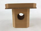Japanese Shinto Buddhist Wooden Offering Tray Sanbou Vtg Sanpo Altar Brown BA153