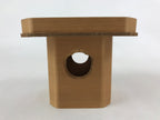 Japanese Shinto Buddhist Wooden Offering Tray Sanbou Vtg Sanpo Altar Brown BA154
