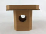 Japanese Shinto Buddhist Wooden Offering Tray Sanbou Vtg Sanpo Altar Brown BA154