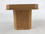 Japanese Shinto Buddhist Wooden Offering Tray Sanbou Vtg Sanpo Altar Brown BA154