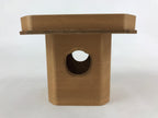 Japanese Shinto Buddhist Wooden Offering Tray Sanbou Vtg Sanpo Altar Brown BA154