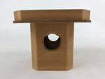 Japanese Shinto Buddhist Wooden Offering Tray Sanbou Vtg Sanpo Altar Brown BA154