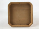 Japanese Shinto Buddhist Wooden Offering Tray Sanbou Vtg Sanpo Altar Brown BA154