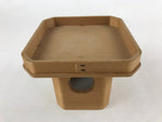 Japanese Shinto Buddhist Wooden Offering Tray Sanbou Vtg Sanpo Altar Brown BA154