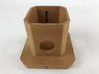 Japanese Shinto Buddhist Wooden Offering Tray Sanbou Vtg Sanpo Altar Brown BA154
