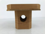 Japanese Shinto Buddhist Wooden Offering Tray Sanbou Vtg Sanpo Altar Brown BA877
