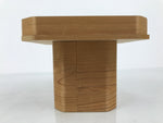 Japanese Shinto Buddhist Wooden Offering Tray Sanbou Vtg Sanpo Altar Brown BA877
