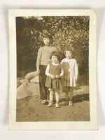 Japanese Showa 1970s Young Children Group Photograph Vtg Family Sepia Tone PH213