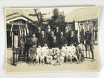 Japanese Showa Boys Tennis Team School Victory Photograph Vtg Sepia Tone PH124
