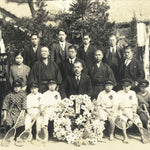 Japanese Showa Boys Tennis Team School Victory Photograph Vtg Sepia Tone PH124