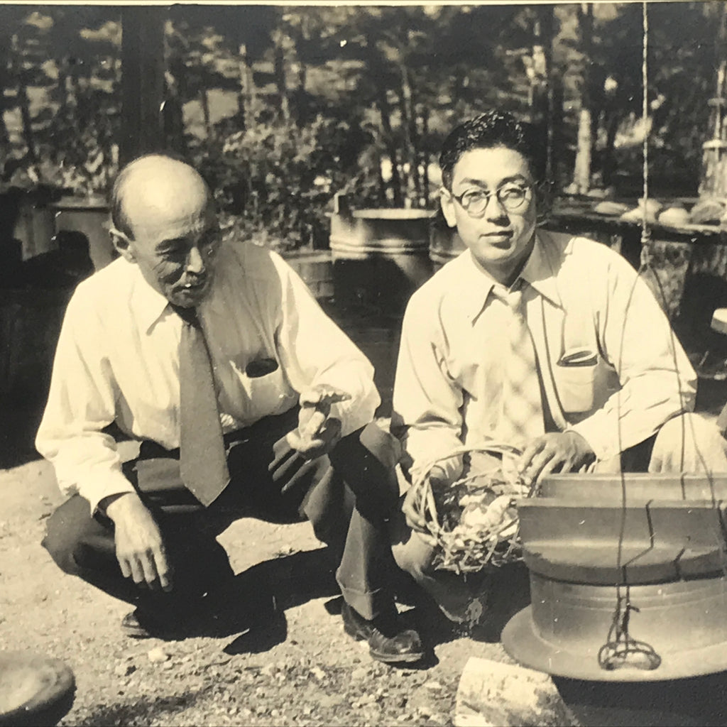 Japanese Showa Business Men Company Celebration Photograph Vtg Sepia Tone PH215
