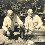 Japanese Showa Business Men Company Celebration Photograph Vtg Sepia Tone PH215