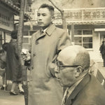 Japanese Showa Business Men Company Celebration Photograph Vtg Sepia Tone PH248