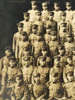 Japanese Showa C1939 Army Reserve Soldiers Photograph Vtg Military Sepia PH161