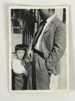 Japanese Showa Era Father Son Photograph Vtg Daily Life Child Black White PH233