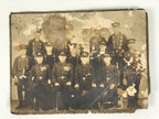 Japanese Showa Era Gifu City Fire Department Photograph Vtg Uniforms Sepia PH112
