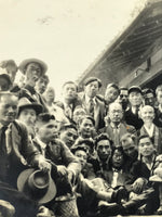 Japanese Showa Era Group Photograph Vtg Daily Life Men Suits Black White PH99