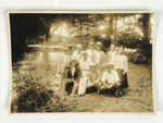 Japanese Showa Era Traditional Garden Group Photograph Vtg Sepia Tone PH137