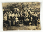 Japanese Showa Family Photograph Vtg Group Daily Life Kimono Sepia Tone PH100