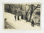 Japanese Showa Family Stroll Photograph Vtg Daily Life Street Black White PH262
