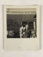 Japanese Showa Father Child Portrait Photograph Vtg Daily Life Black White PH258