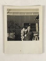 Japanese Showa Father Child Portrait Photograph Vtg Daily Life Black White PH258