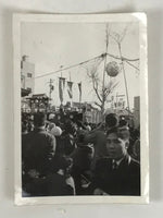 Japanese Showa Festival Parade Float Photograph Vtg Matsuri Black White PH245