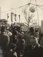 Japanese Showa Festival Parade Float Photograph Vtg Matsuri Black White PH245