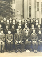 Japanese Showa Girl High School Class Photograph Group Student Black White PH169