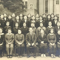 Japanese Showa Girl High School Class Photograph Group Student Black White PH169