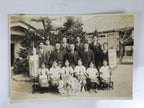 Japanese Showa Girls Table Tennis Team School Victory Photograph Vtg Sepia PH123