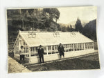 Japanese Showa Greenhouse Garden Photograph Vtg Daily Life Men Black White PH91
