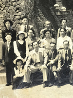 Japanese Showa Imperial Palace Square Family Travel Photograph Black White PH109