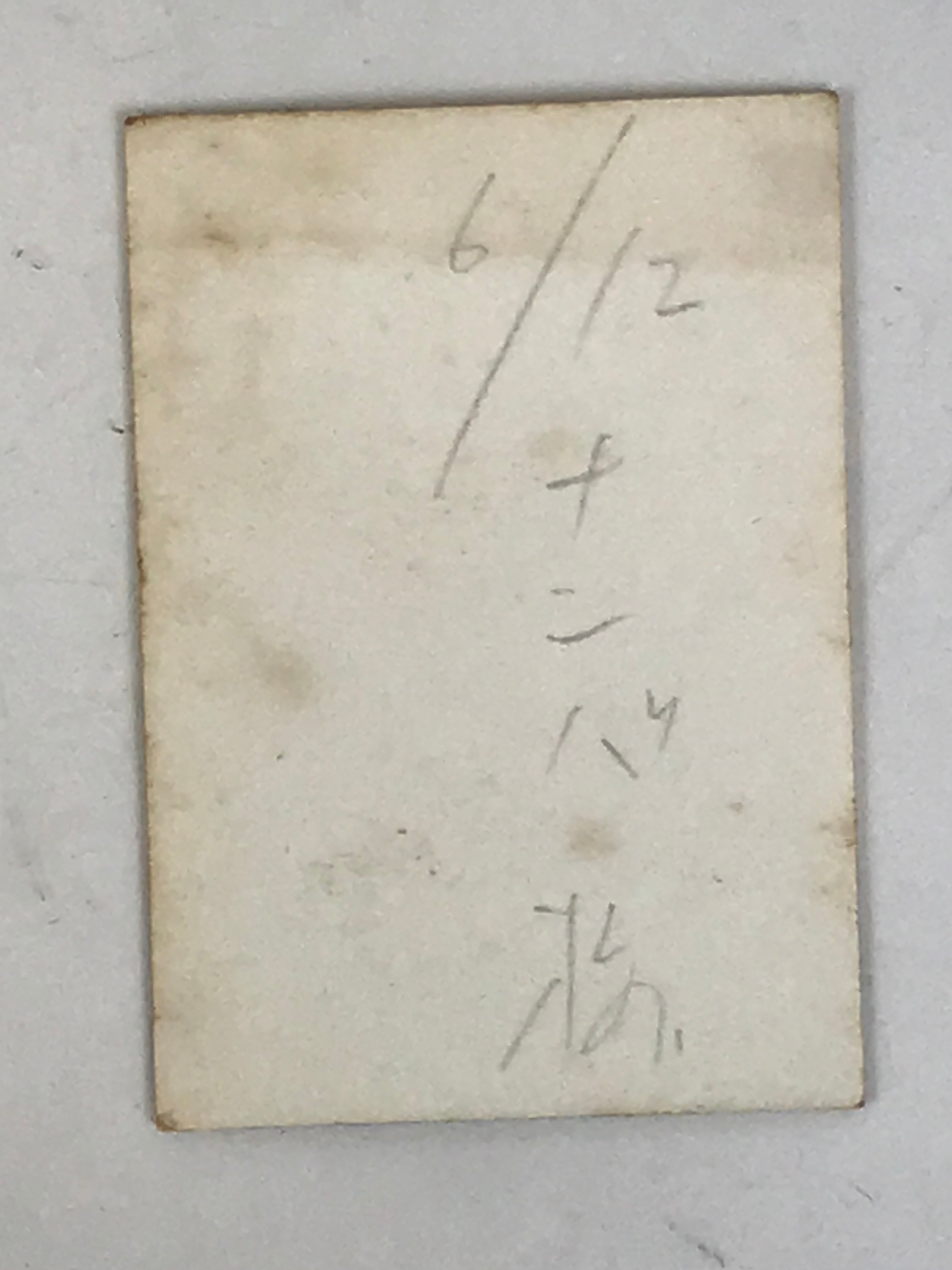 Japanese Showa Man Passport Photograph Vtg Suit Daily Life Sepia Tone PH286