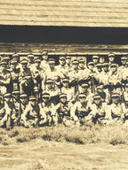 Japanese Showa Military Education Student Group Photograph Uniforms Sepia PH115