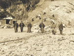 Japanese Showa Mining Construction Project Workers Photograph Group Sepia PH80