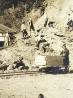 Japanese Showa Mining Construction Project Workers Photograph Group Sepia PH92