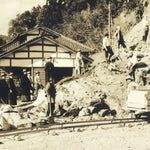 Japanese Showa Mining Construction Project Workers Photograph Group Sepia PH92