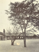 Japanese Showa Old Estate Photograph Vtg Buildings School Black White PH94