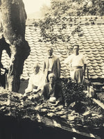 Japanese Showa Old Tree Pruning Group Photograph Men Daily Life Black White PH86