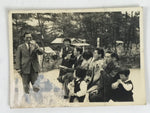 Japanese Showa Outdoor Excursion Rest Photograph Vtg Family Black White PH249