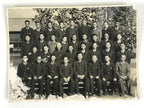Japanese Showa Railway Academy Worker Group Photograph Vtg Black White PH95
