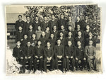 Japanese Showa Railway Academy Worker Group Photograph Vtg Black White PH95