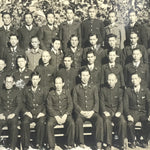 Japanese Showa Railway Academy Worker Group Photograph Vtg Black White PH95