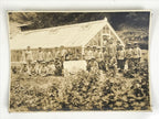 Japanese Showa School Boys Group Photograph Vtg Daily Life Gardening Sepia PH143