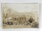 Japanese Showa School Boys Group Photograph Vtg Daily Life Training Sepia PH144