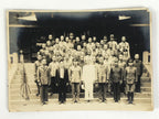 Japanese Showa School Boys Military Recruits Photograph Vtg Black White PH167