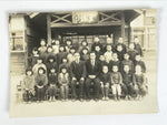 Japanese Showa School Class Photograph Group Student Uniform Black White PH157