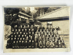 Japanese Showa School Class Photograph Group Student Uniform Black White PH72